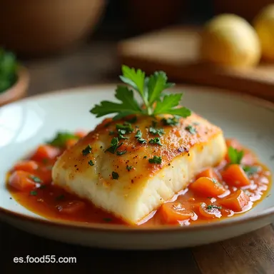 Bacalao a la Vizca&iacute;na Receta de Abuela F&aacute;cil y Deliciosa Tarjeta de receta