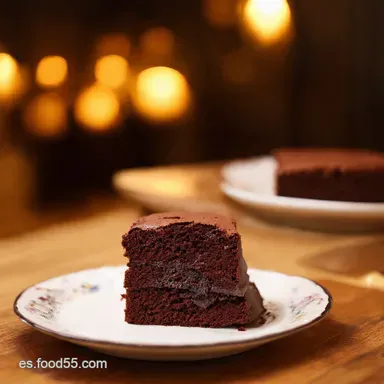 El Mejor Bizcocho de Chocolate Receta F&aacute;cil y Jugosa Tarjeta de receta