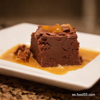 Bizcocho Fudge de Chocolate y Caramelo Salado Mi Secreto Tarjeta de receta