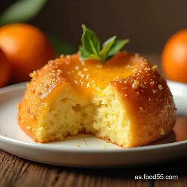 A Cocinar Cmo Hacer un Bizcocho de Naranja So&ntilde;ado Tarjeta de receta