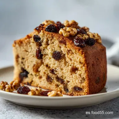 Bizcocho Nueces Pasas: Miga Esponjosa
