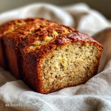 Bizcocho de Pl&aacute;tano Maduro para 12 Porciones Tarjeta de receta