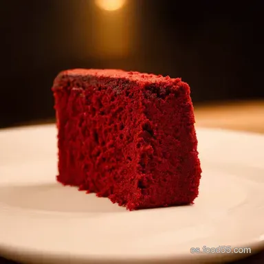 Bizcocho Red Velvet Casero Rojo Pasi&oacute;n en tu Horno Tarjeta de receta