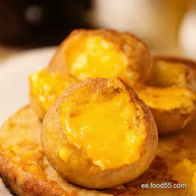 Bombas de Patata y Queso Tu Secreto Crujiente Tarjeta de receta