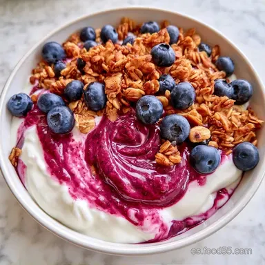 Bowl de Açaí y Yogur en 10 Minutos Tarjeta de receta