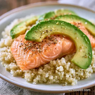 Receta de cena ligera de verano: Salm&oacute;n Tarjeta de receta