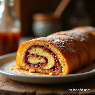 Brazo Gitano para San Valent&iacute;n Un Dulce Regalo Casero Tarjeta de receta