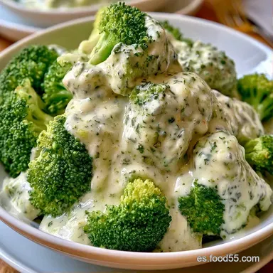 Brócoli con Bechamel en 35 Minutos Tarjeta de receta