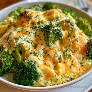 Brócoli Con Huevo Queso para 4 Personas Tarjeta de receta