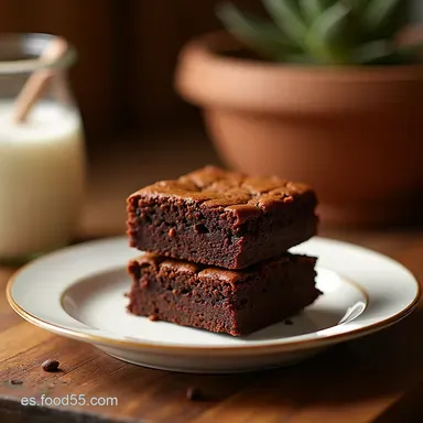 Brownies Caseros Mi Receta Homemade para un Chocolate Intenso Tarjeta de receta