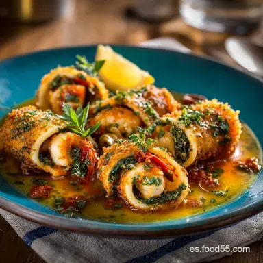 Calamares Rellenos Con Gambas: Receta en salsa tradicional paso a paso