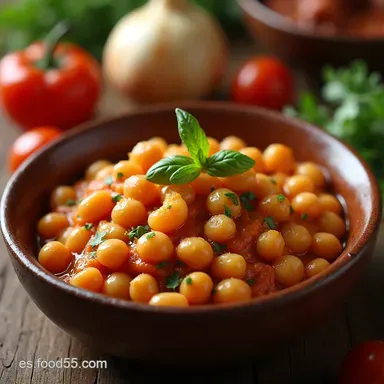Callos con Garbanzos de la Abuela Receta Casera Top Tarjeta de receta