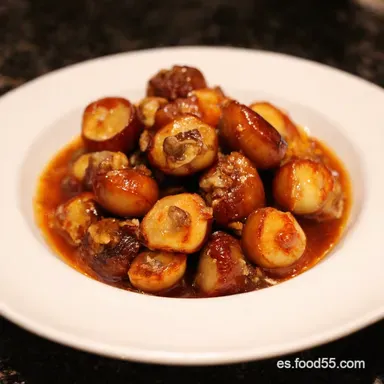 Caracoles Pegajosos Listos Con Nuez Pecana Receta F&aacute;cil Tarjeta de receta