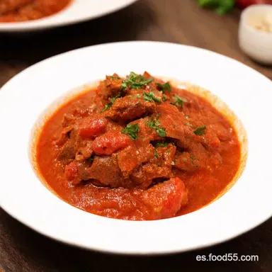 Carne con Tomate Andaluza Receta Casera Con Sabor