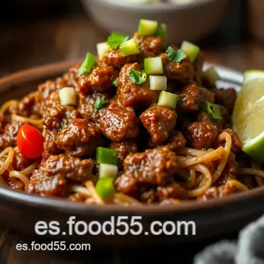 Carne Guisada: &iexcl;Receta Aut&eacute;ntica Tex-Mex Pa' Chuparse los Dedos! Tarjeta de receta