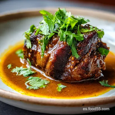 Carrillada en Salsa: Melosa para 4 Raciones Tarjeta de receta