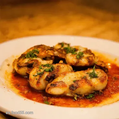 Champi&ntilde;ones a la Plancha Mi Secreto para unas Tapas de Rechupete Tarjeta de receta