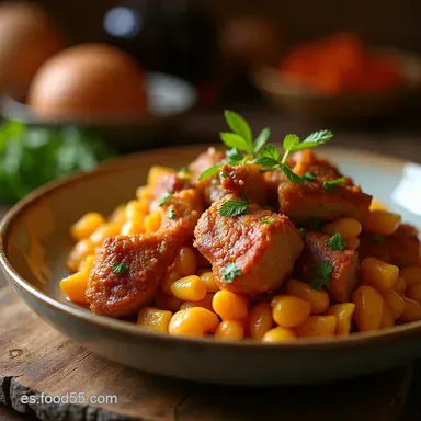 Cochifrito de Cordero Crujiente La Receta Espa&ntilde;ola Tradicional Tarjeta de receta