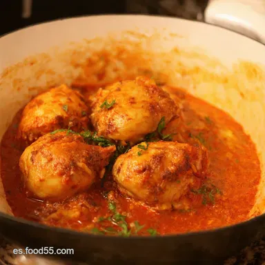 Contramuslos de Pollo a la Jardinera Receta de la Abuela Tarjeta de receta