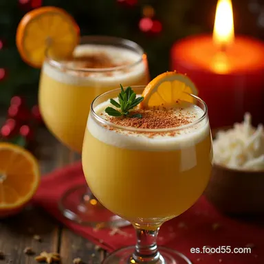 Receta Aut&eacute;ntica de Coquito El Elixir Cremoso Navide&ntilde;o Tarjeta de receta
