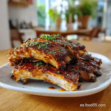 Costillas al Horno: Oven-Only Caramelized & Tender Tarjeta de receta