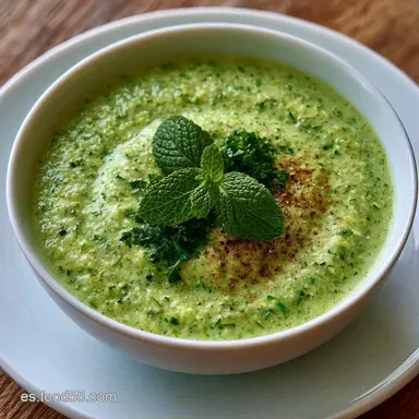 Crema De Calabacín Fría Thermomix para 4 Tarjeta de receta