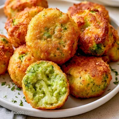 Croquetas De Brócoli Crujientes Tarjeta de receta