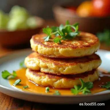 Panqueques de Avena con 3 Desayuno F&aacute;cil y R&aacute;pido Tarjeta de receta