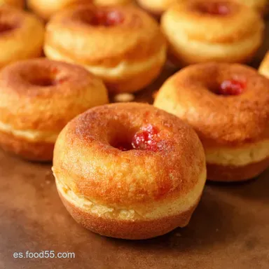 Donas Rellenas de Mermelada Caseras Receta F&aacute;cil y Deliciosa Tarjeta de receta