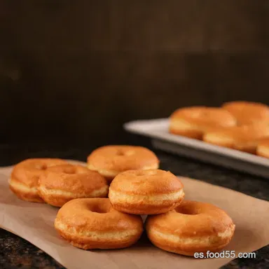 Donuts Caseros F&aacute;ciles Recetas a la Espa&ntilde;ola Tarjeta de receta