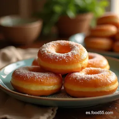 Donuts Caseros Esponjosos La Receta F&aacute;cil de la Abuela Tarjeta de receta