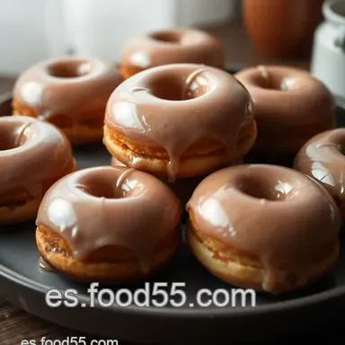 Donuts Caseros Glaseados &iexcl;M&aacute;s Ricos que en la Panader&iacute;a! Tarjeta de receta