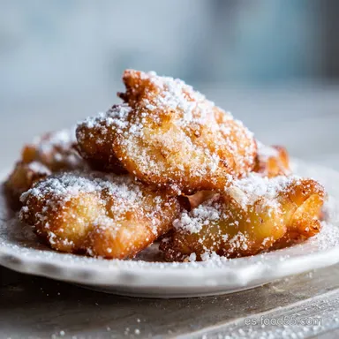 Dulce Frito Carnaval con Manzana y Huevo en 30 Min Tarjeta de receta