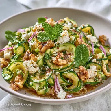 Ensalada de Calabacín y Queso en 17 Min Tarjeta de receta