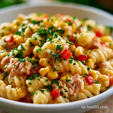 Ensalada de Macarrones con At&uacute;n Tarjeta de receta