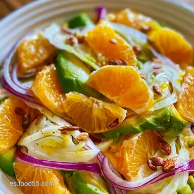 Ensalada de Naranja en 15 Minutos Tarjeta de receta