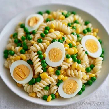 Ensalada de Pasta con Mayonesa y At&uacute;n Tarjeta de receta