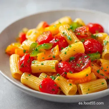 Ensalada de Pasta con Verduras para 4 Tarjeta de receta