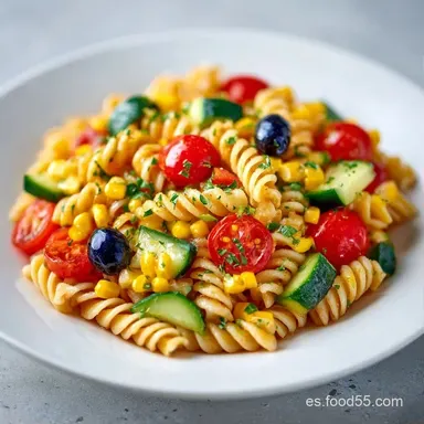 Ensalada De Pasta De La Abuela Para 4 Tarjeta de receta