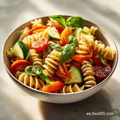 Ensalada de Pasta Fr&iacute;a F&aacute;cil y R&aacute;pida | Receta Casera Tarjeta de receta