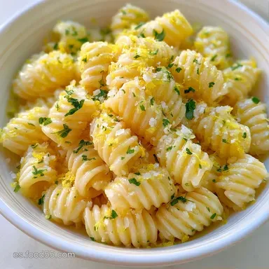 Ensalada Pasta Lim&oacute;n y Parmesano en 20 Min Tarjeta de receta