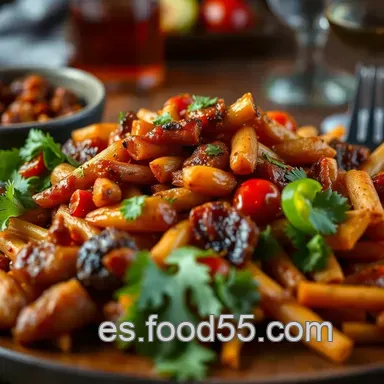 &iexcl;Fiesta en tu Mesa! Recetas con Fajitas de Res Aut&eacute;nticas Tarjeta de receta