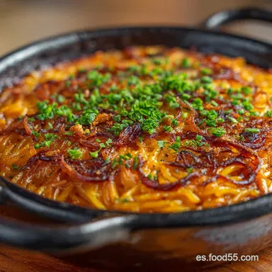 Fideos a la Cazuela: Receta Catalana aut&eacute;ntica con sofrito lento Tarjeta de receta
