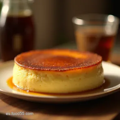 Receta de Flan de Caf&eacute; Cremoso F&aacute;cil y Sin Horno Opcional Tarjeta de receta