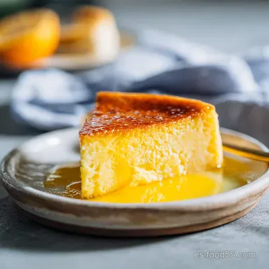 Flan De Huevo: Caramelizado para 6 Raciones Tarjeta de receta