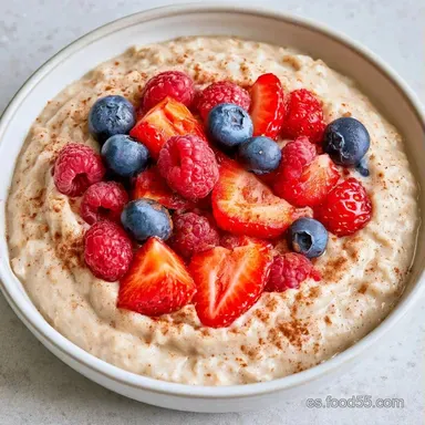 Gachas De Avena en 15 Minutos Tarjeta de receta