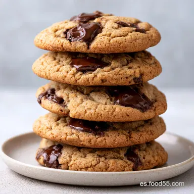 Galletas de Chocolate: Borde Crujiente Tarjeta de receta