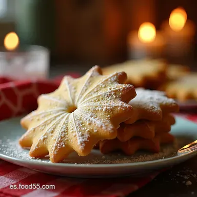 Galletas Cookie Navide&ntilde;as Receta F&aacute;cil para Ni&ntilde;os Tarjeta de receta