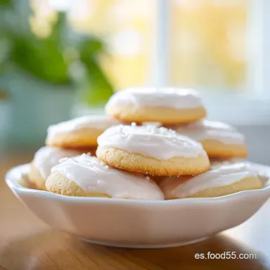 Galletas de Queso Crema para 24 Porciones Tarjeta de receta