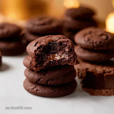 Chocolate Molten Lava Cookies BAKE Un Pecado Delicioso Tarjeta de receta